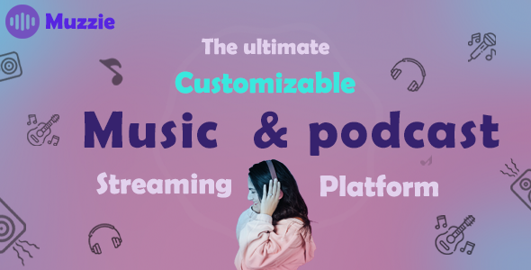 Download Muzzie – music & podcast streaming platform Nulled 