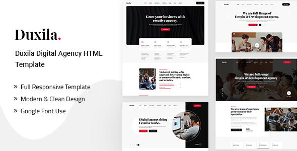 [Download] Duxila – Digital Agency HTML Template 
