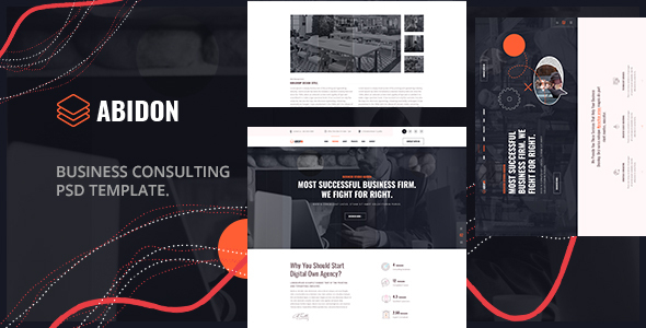 [Download] Abidon – Business Consulting PSD Template. 