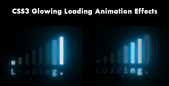 Download CSS3 Glowing Loading Animation Effects Nulled 