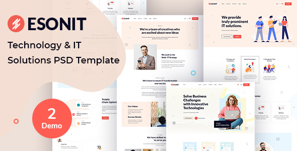 [Download] ESONIT- Technology & IT Solutions PSD Template 