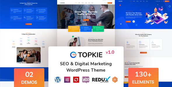 Download Topkie – SEO Marketing WordPress Theme Nulled 