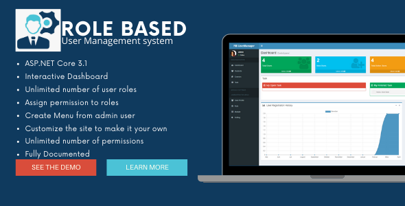 Nulled Role Based User Manager in ASP.NET Core 3.1 free download