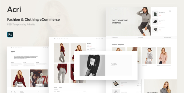 [Download] Acri – Fashion & Clothing eCommerce PSD Template 