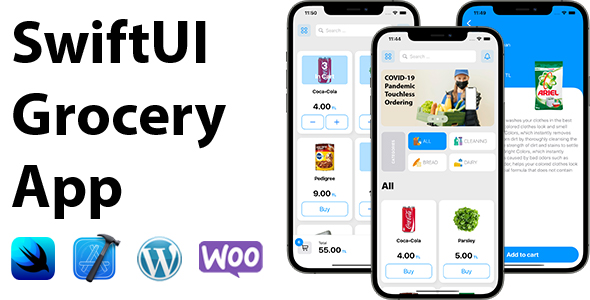 Download SwiftUI Grocery App | Woocommerce Full iOS Application Nulled 