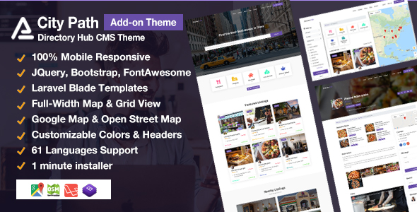 Download City Path Directory Hub CMS Add-on Theme Nulled 