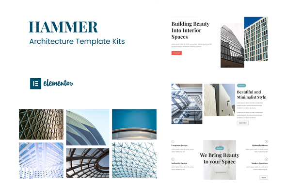[Download] Hammer – Minimal Architecture Elementor Template Kit 