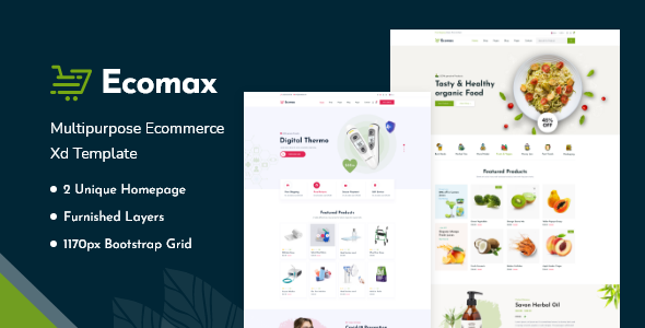 [Download] Ecomax – Multipurpose eCommerce Xd Template 