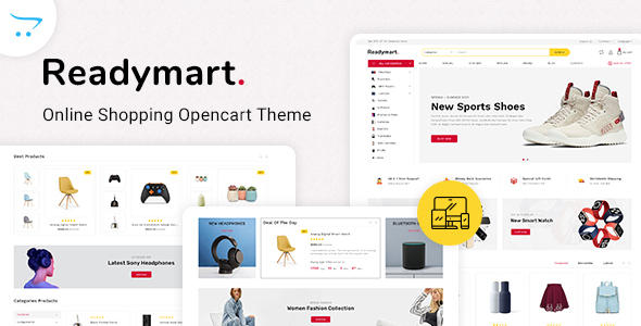 Nulled Readymart Electronics Ecommerce multipurpose OpenCart Theme free download
