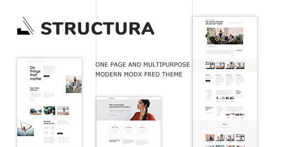 [Download] Structura – Minimal One Page MODX Fred Theme 