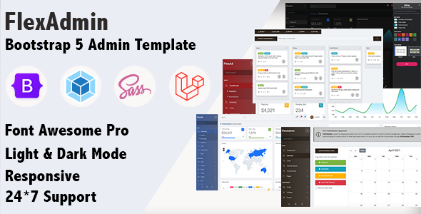 Nulled FlexAdmin –  Bootstrap 5 Admin Template free download