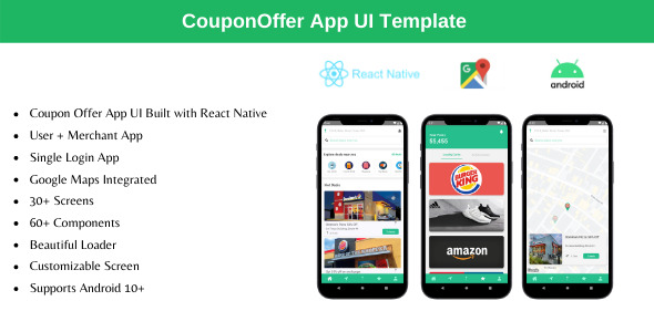 Download Coupon Offer App – React Native Theme Nulled 
