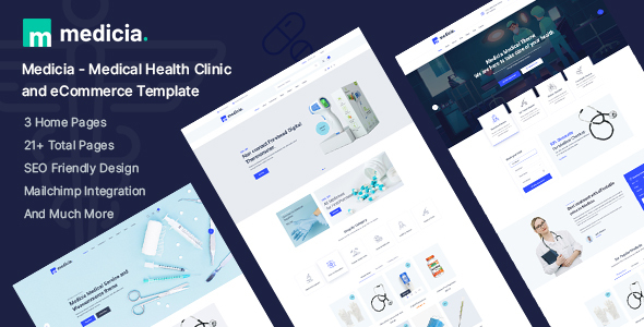 [Download] Medicia – Medical Health Clinic and eCommerce HTML5 Template 