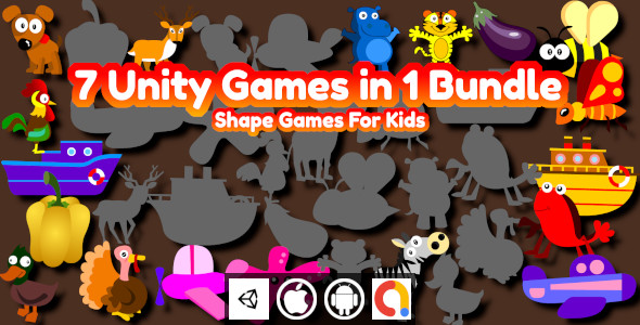 [Download] Edukida – 9 Unity Shape Matching Games in 1 Bundle With Admob For Android and iOS 