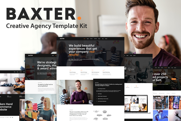 [Download] Baxter – Creative Agency Elementor Template Kit 