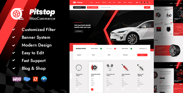 Download Pitstop – Auto Parts WooCommerce WordPress Theme Nulled 