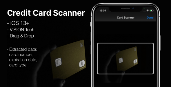 Download Credit Card Scanner – A mini-library for iOS 13+ Nulled 