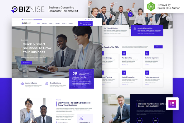 [Download] Biznise – Business Consulting Elementor Template Kit 