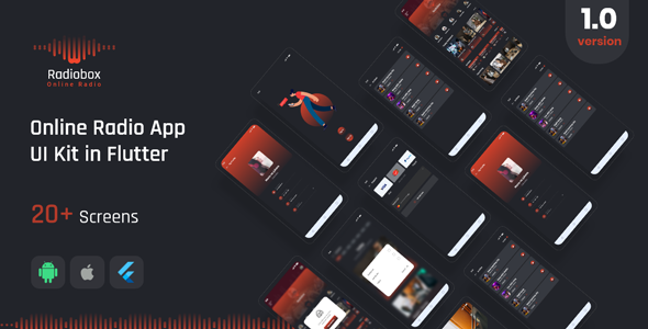 Download RadioBox – Online Radio App UI Kit in Flutter Nulled 
