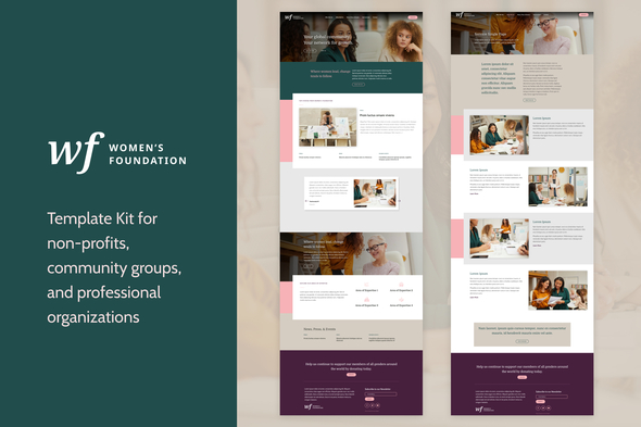 Download Women’s Foundation | Non-Profit WordPress Elementor Template Kit Nulled 