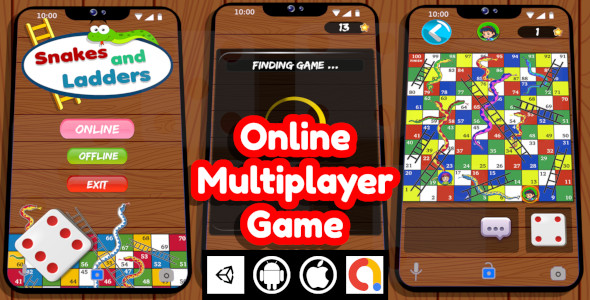 [Download] Snake And Ladders Online Unity Multiplayer Game For Android and iOS 