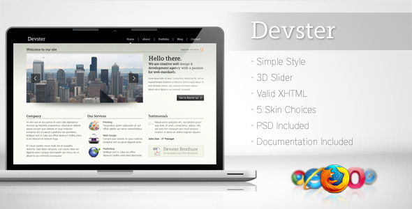 Download Devster – Simple Business Template Nulled 