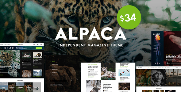 Nulled Alpaca – Independent Magazine WordPress Theme free download