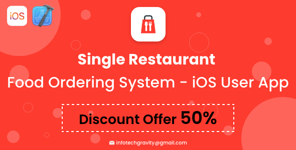 Download Single Restaurant Food Ordering System – iOS User App Nulled 