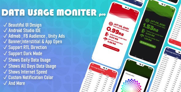 Download Data Usage Monitor Pro – with amazing UI Nulled 