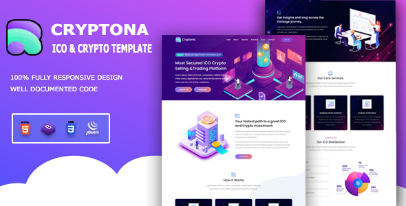 Download Cryptona – ICO and Crypto Template Nulled 