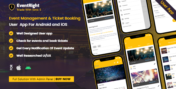 [Download] User App – Ticket Sales and Event Booking & Management System Event Right 