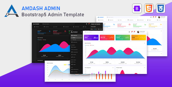 Download Amdash – Bootstrap 5 Admin Template Nulled 