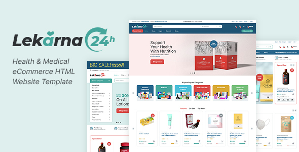 [Download] Lekarna24 – Health & Medical eCommerce HTML Website Template 