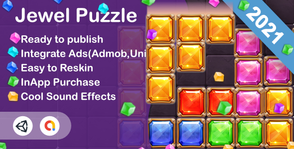 Download Jewel Puzzle(Unity Game+Admob+iOS+Android) Nulled 