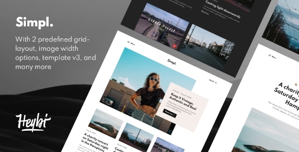 [Download] Simpl: Responsive Grid-layout Theme for Blogspot 