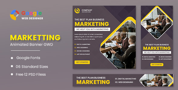 Download Marketing Animated Banner GWD Nulled 