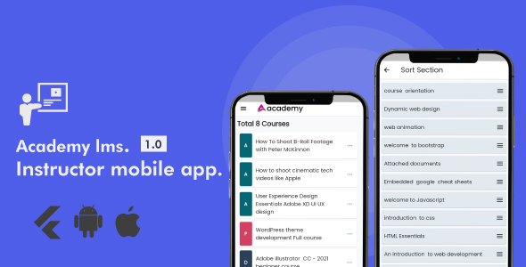[Download] Academy Lms Instructor Mobile App – Flutter iOS & Android 