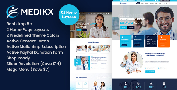 [Download] Medikx – Healthcare HTML Template 