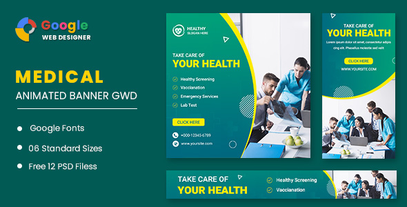 Download Medical Animated Banner GWD Nulled 