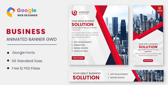 Download Business Solution Animated Banner GWD Nulled 