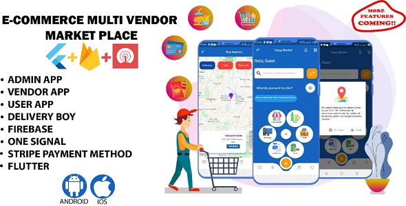 Download Multi vendor app for Restaurant, pharmacy, Grocery, I.T etc. Nulled 