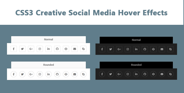Download CSS3 Creative Social Media Hover Effects Nulled 