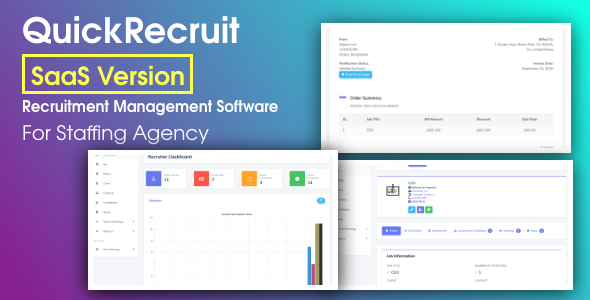Download QuickRecruit SaaS – Recruitment CRM and Talent Acquisition System in Laravel Nulled 