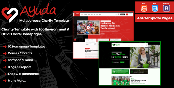 Download Ayuda | Multipurpose Charity HTML Template Nulled 