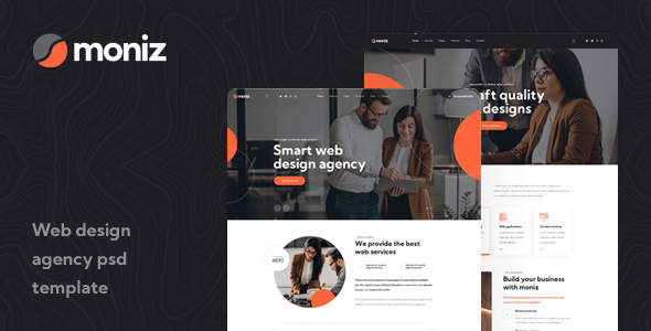 [Download] Moniz – Web Design Agency PSD Template 