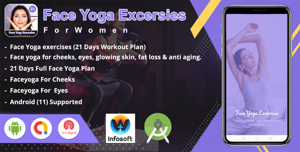 [Download] Android Face Yoga Excersies – 21 days (home workout) app 