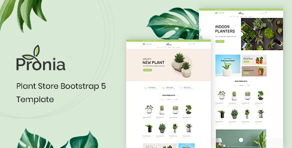 [Download] Pronia – Plant Store Bootstrap 5 Template 
