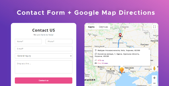 Download Contact Form with Google Maps Directions Nulled 