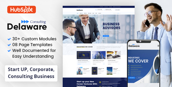 Download Delaware – Consulting Business HubSpot Theme Nulled 