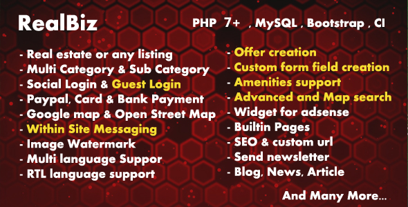 Nulled RealBiz – Real Estate Listing Agency Portal free download